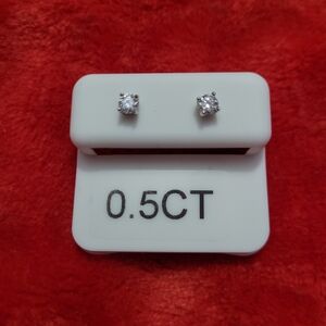 Elegant Silver Stud Earrings